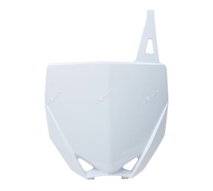 Plaque numéro frontale RACETECH blanc Yamaha YZ85