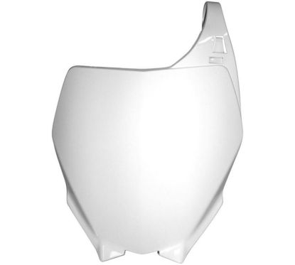 Plaque numéro frontale RACETECH blanc Yamaha