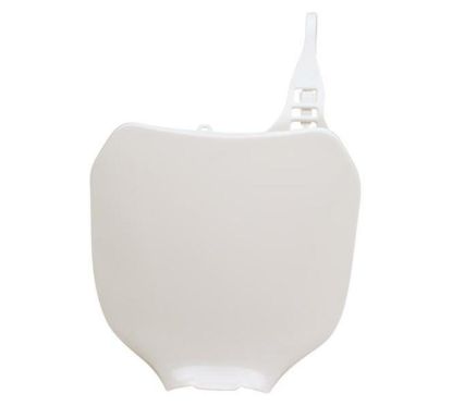 Plaque numéro frontale RACETECH blanc Yamaha