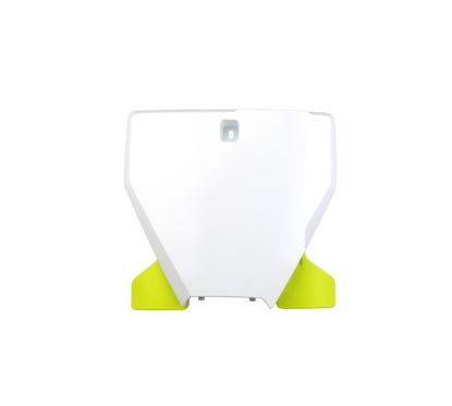 Plaque numéro frontale UFO blanc/jaune Husqvarna TC/FC