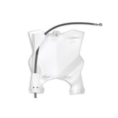 Plaque numéro frontale UFO Stadium blanc Kawasaki KX250F/450F