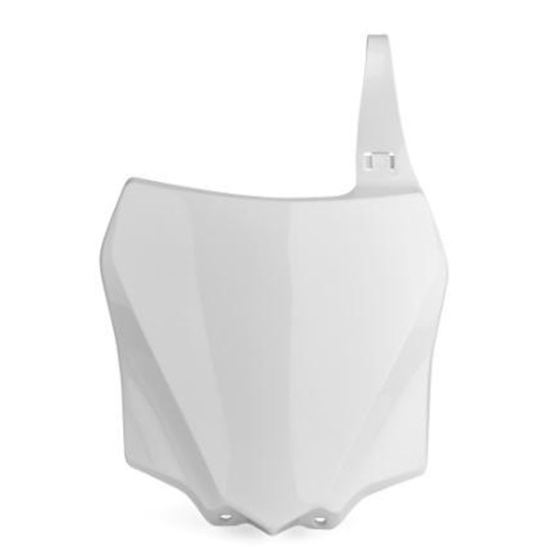 Plaque numéro frontale POLISPORT blanc Kawasaki KX85/KX100