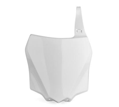 Plaque numéro frontale POLISPORT blanc Kawasaki KX85/KX100