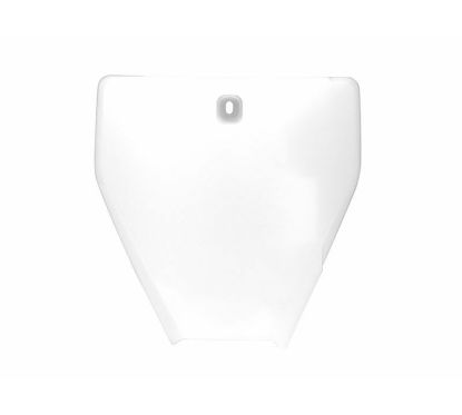 Plaque numéro frontale RACETECH blanc Husqvarna TC85