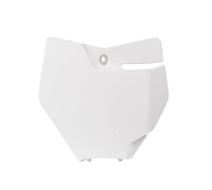 Plaque numéro frontale RACETECH blanc KTM
