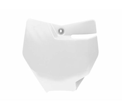 Plaque numéro frontale RACETECH blanc KTM SX85