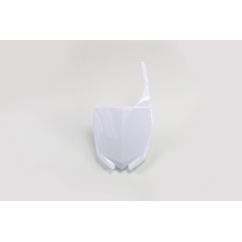 Plaque numéro frontale UFO blanc Yamaha