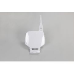 Plaque numéro frontale UFO blanc Yamaha YZ80/85