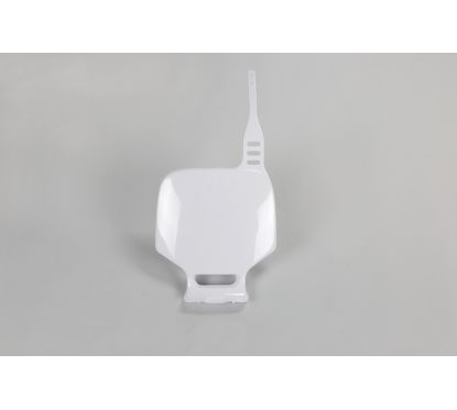 Plaque numéro frontale UFO blanc Yamaha YZ80/85