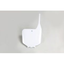 Plaque numéro frontale UFO blanc Honda