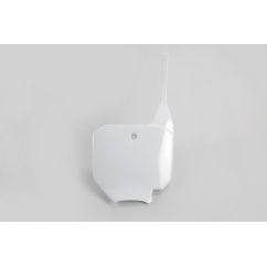 Plaque numéro frontale UFO blanc Honda CR80/CR85