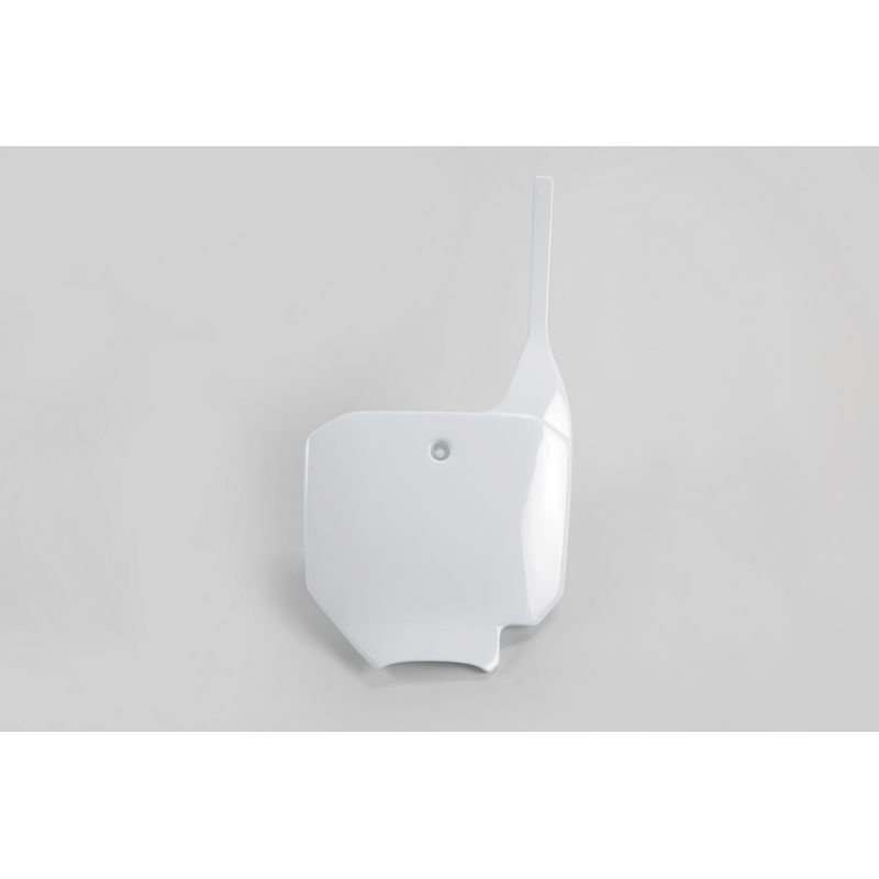 Plaque numéro frontale UFO blanc Honda CR80/CR85