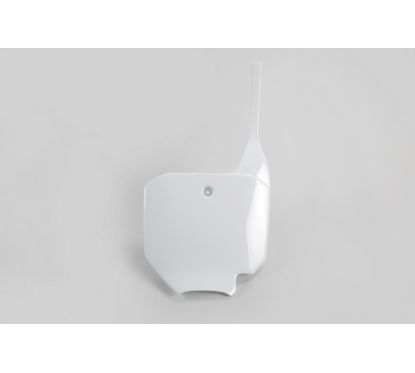 Plaque numéro frontale UFO blanc Honda CR80/CR85