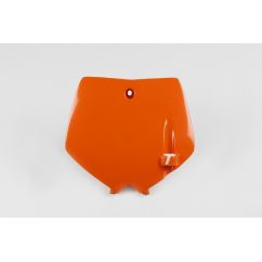 Plaque numéro frontale UFO orange KTM SX65