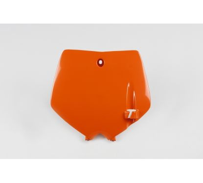 Plaque numéro frontale UFO orange KTM SX65