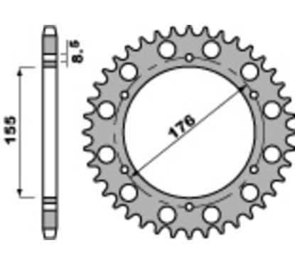 Couronne PBR acier standard - 530