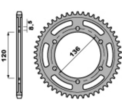 Couronne PBR acier standard - 530