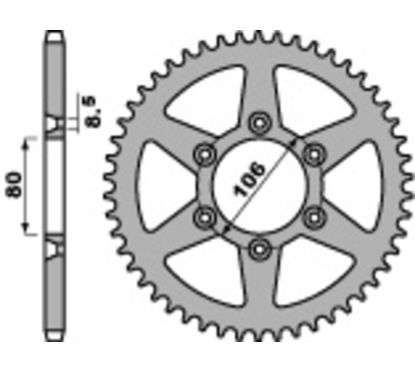 Couronne PBR acier standard - 520