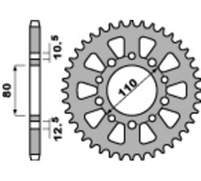 Couronne PBR acier standard - 530