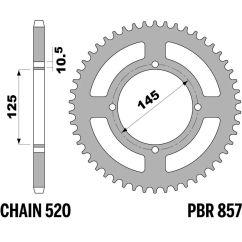 Couronne PBR acier standard - 520
