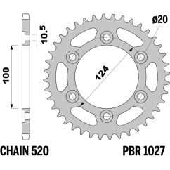 Couronne PBR acier standard - 520