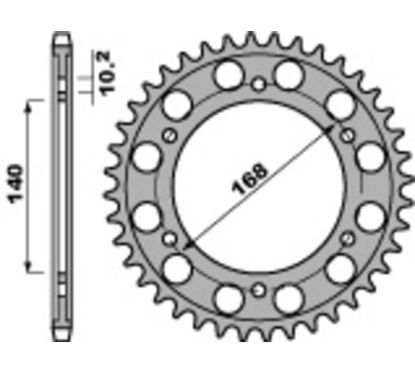 Couronne PBR acier standard - 525