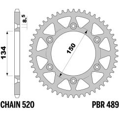 Couronne PBR alu standard - 520
