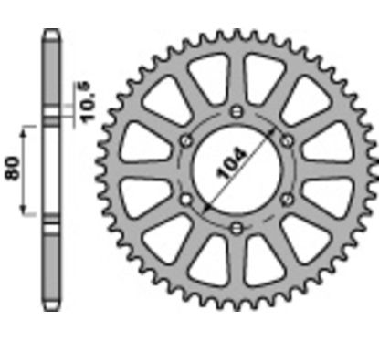 Couronne PBR acier standard - 520