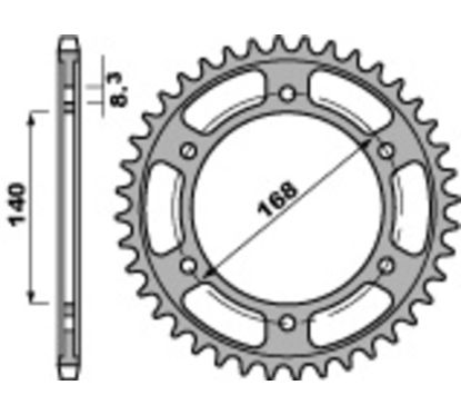 Couronne PBR acier standard - 525