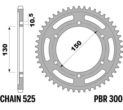 Couronne PBR acier standard - 525