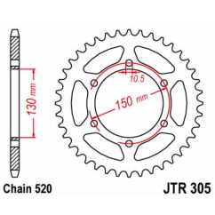 Couronne JT SPROCKETS Acier Standard - 520