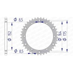 Couronne AFAM alu standard - 520