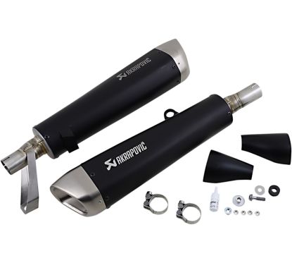 MUFFLERS TI BK STR TWIN