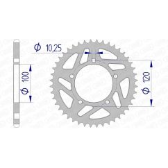 Couronne AFAM alu standard - 520