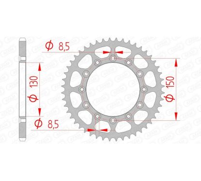 Couronne AFAM acier standard - 520