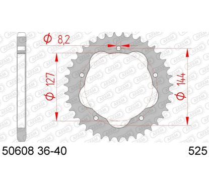 Couronne AFAM Acier Standard - 525 - Nécessite un porte couronne AFAM