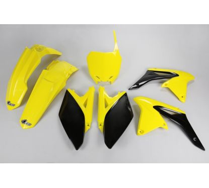 Kit plastique UFO couleur origine jaune/noir Suzuki RM-Z250