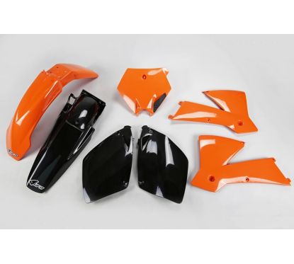 Kit plastique UFO couleur origine orange/noir KTM