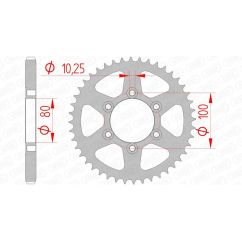 Couronne AFAM acier standard - 525