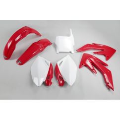 Kit plastique UFO couleur origine rouge/blanc Honda CRF250R