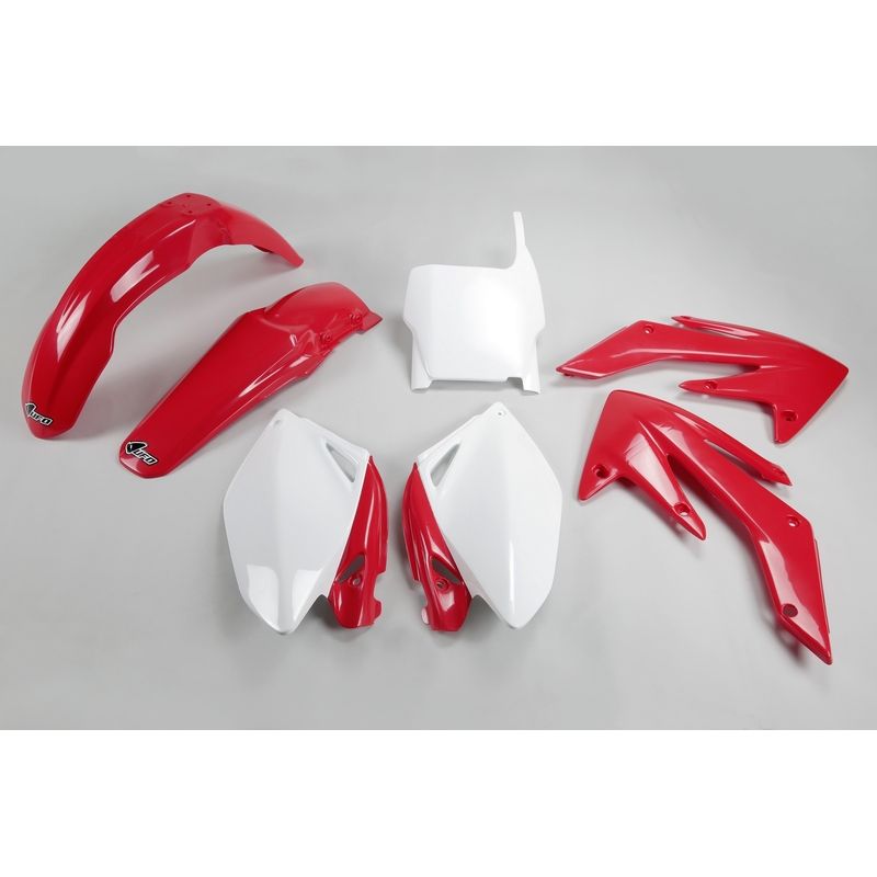 Kit plastique UFO couleur origine rouge/blanc Honda CRF250R