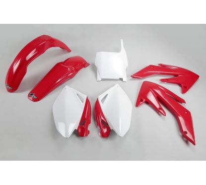 Kit plastique UFO couleur origine rouge/blanc Honda CRF250R