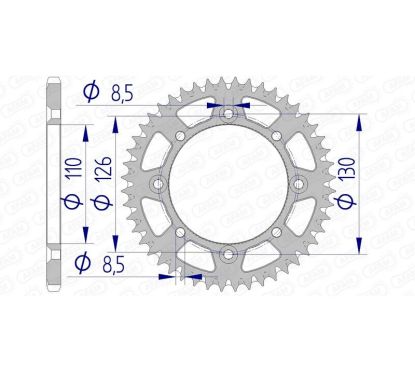 Couronne AFAM alu standard - 420