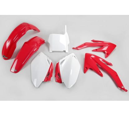 Kit plastique UFO couleur origine rouge/blanc Honda CRF450R