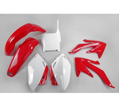 Kit plastique UFO couleur origine rouge/blanc (2008) Honda CRF450R