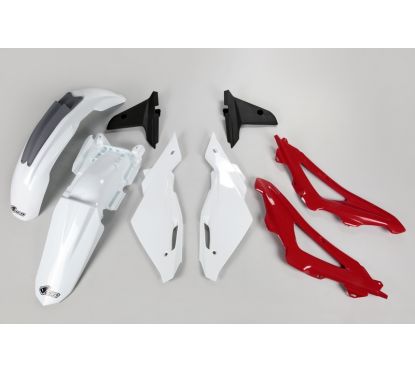 Kit plastique UFO couleur origine blanc/rouge/gris Husqvarna CR125