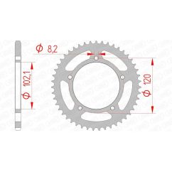 Couronne AFAM acier standard - 420
