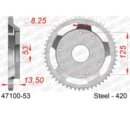 Couronne AFAM acier standard - 420