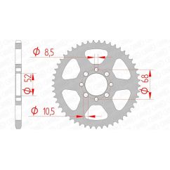 Couronne AFAM acier standard - 420
