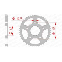 Couronne AFAM acier standard - 428